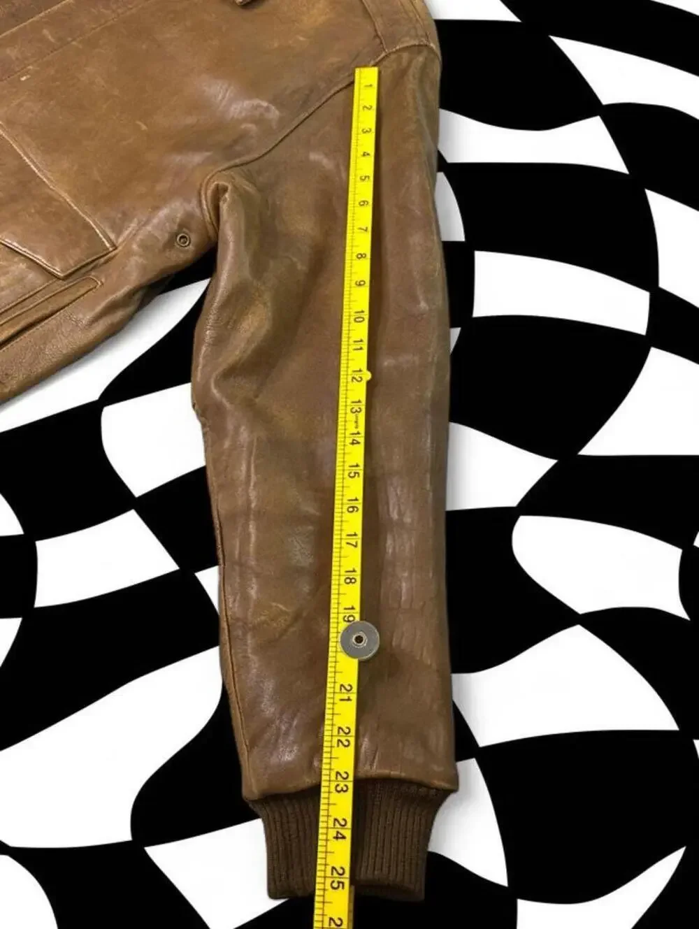 Vintage Adler Brown lamb leather bomber jacket